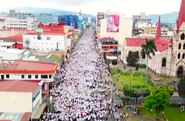 Cristianos en Costa Rica se movilizan “por la vida y la familia”